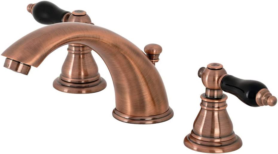 Kingston Brass KB966AKL Duchess Widespread Bathroom Faucet, Antique Copper