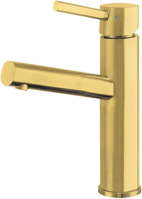 Whitehaus Collection WHS1206-SB-B Waterhaus Bathroom, Single Hole, Elevated Faucet, Brass