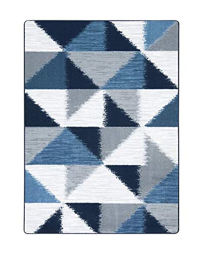 Joy Carpets Stellium Area Rugs, 7&#39;8&#34; x 10&#39;9&#34;, Lapis
