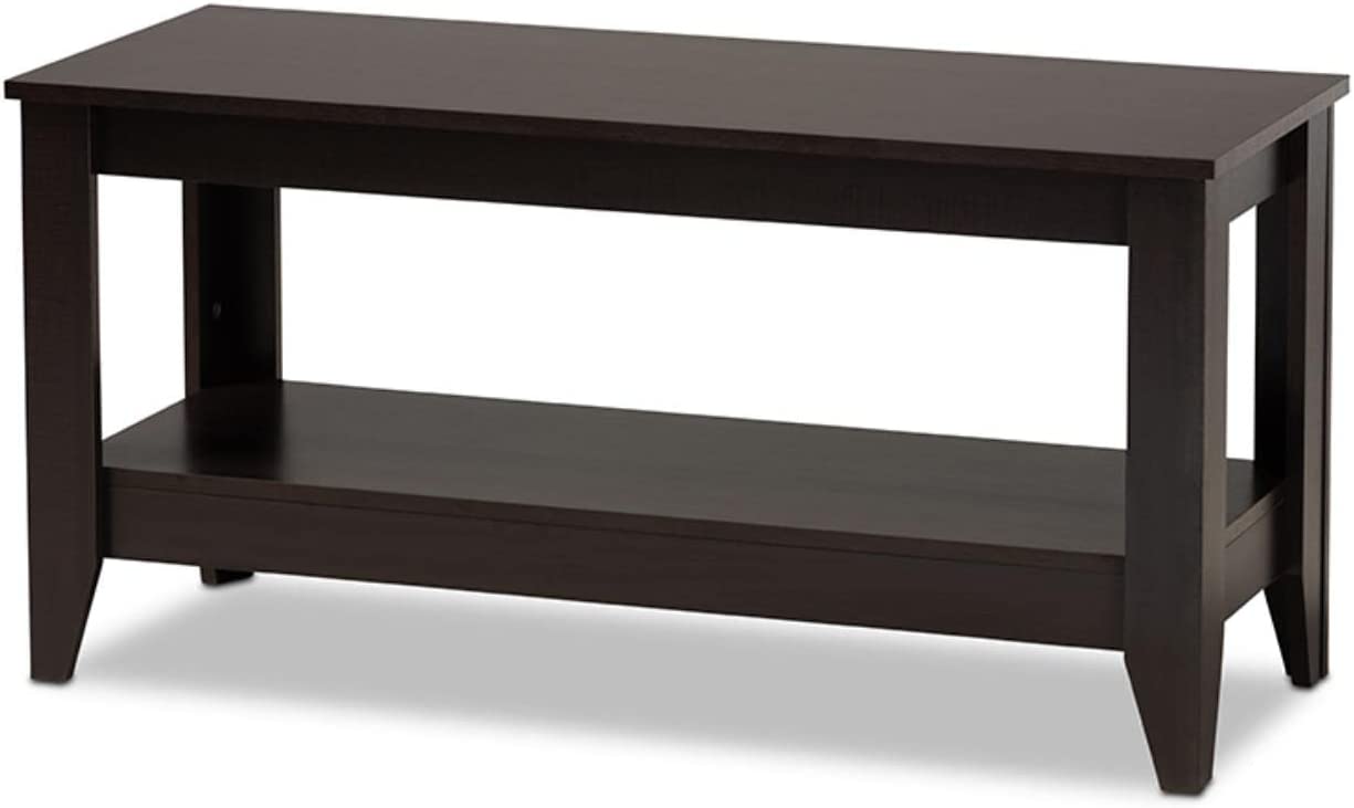 Baxton Studio Elada Modern and Contemporary Wenge Finished Wood Coffee Table