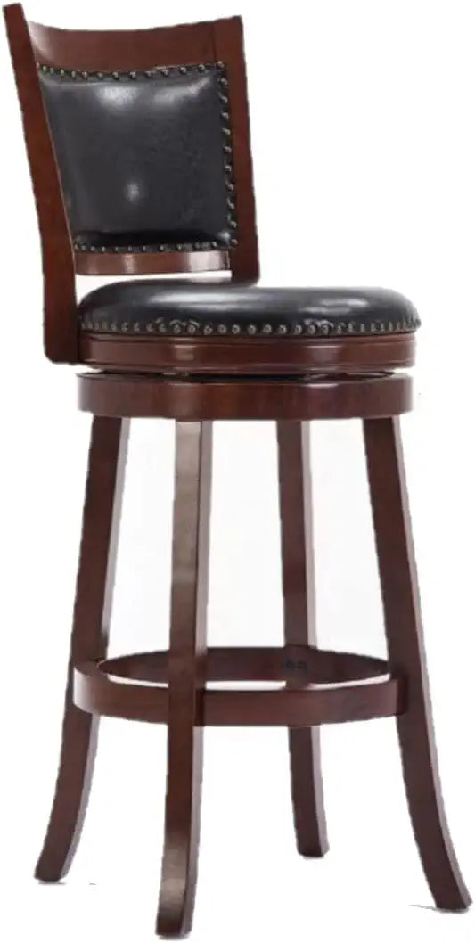 Boraam Bristol Bar Height Swivel Stool, 29-Inch, Cherry