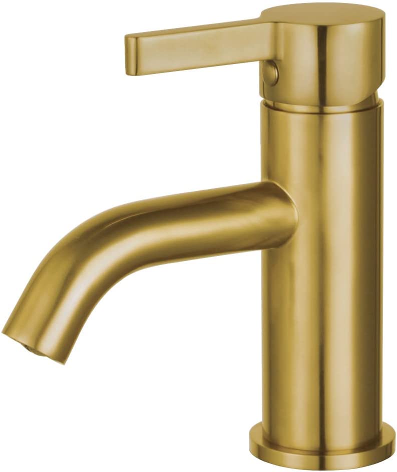 Fauceture LS8223CTL Continental Single-Handle Bathroom Faucet, Brushed Brass