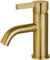 Fauceture LS8223CTL Continental Single-Handle Bathroom Faucet, Brushed Brass