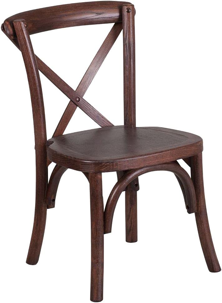 Flash Furniture HERCULES Series Kid&#39;s Mahogany Cross Back Chair