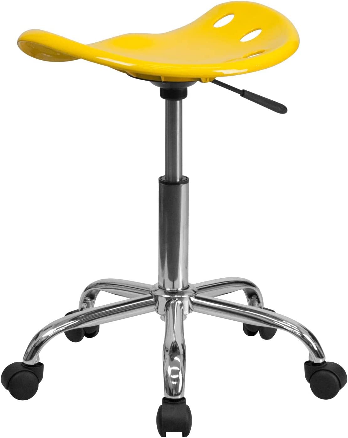 Flash Furniture Vibrant Spicy Lime Tractor Seat and Chrome Stool