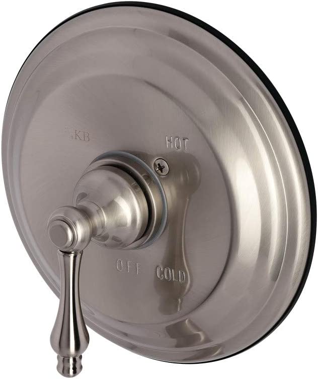 Kingston Brass KB3638ALLST Restoration Tub and Shower Faucet Valve and Trim Only, Brushed Nickel
