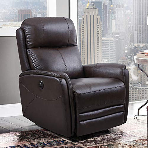 Armen Living Wolfe Recliner, Brown
