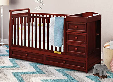 AFG Daphne 3 in 1 Crib and Changer Combo Cherry