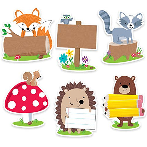 CTP Woodland Friends 6&#34; Designer Cut-Outs, Bulletin Board DÃƒÂ©cor, Set of 36, 6Ã¢â‚¬Â Each (Creative Teaching Press 6099)
