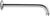 Whitehaus WHSA350-POCH Showerhaus Bathroom Shower Arm, Polished Chrome