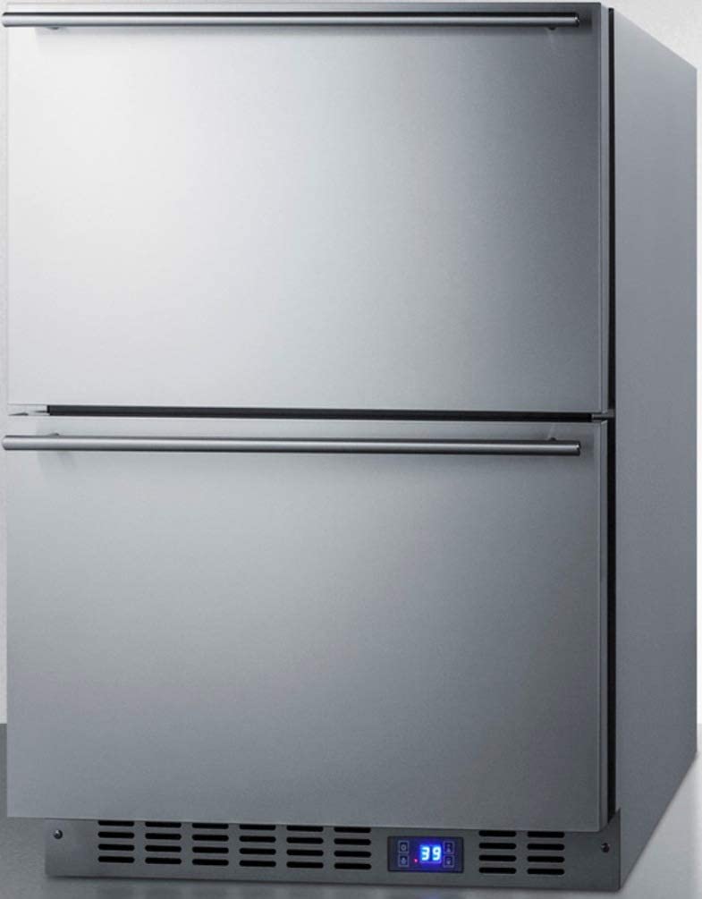 Summit SPR627OS2D Built-in Drawer Refrigerator, Stainless Steel