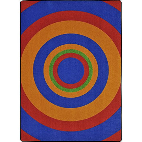 Joy Carpets Kid Essentials Fascinate Teen Area Rugs, 64-Inch by 92-Inch by 0.36-Inch, Primary