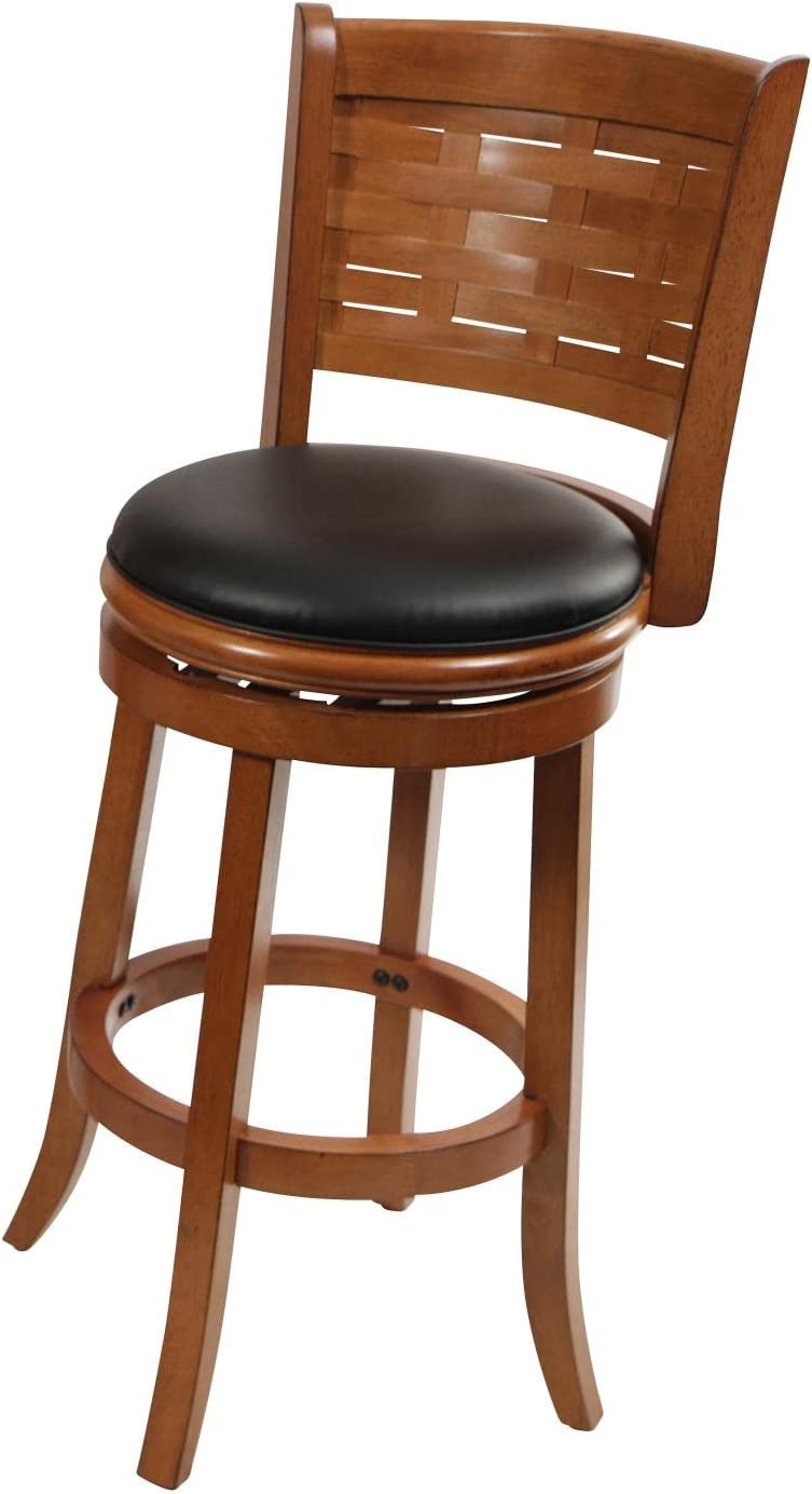 Boraam Sumatra Swivel Stool, 29-Inch, Brushed Oak