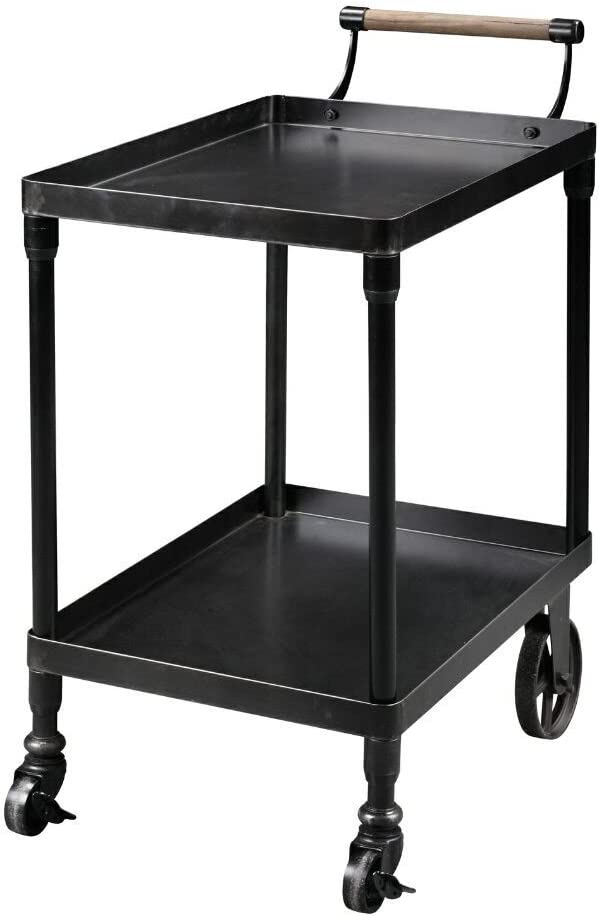 Burnham Home Katrina bar Cart/Serving Cart, Black