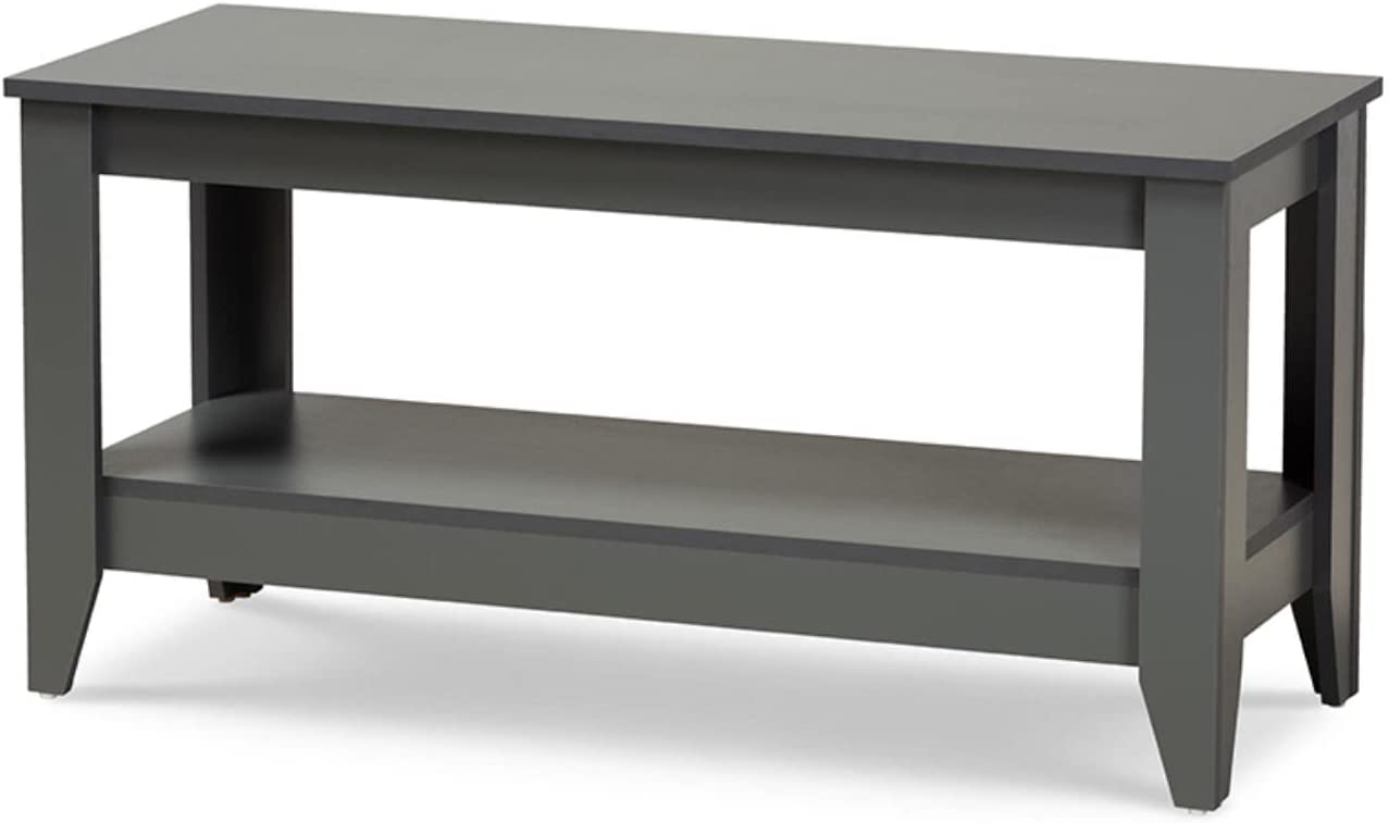 Baxton Studio Elada Modern and Contemporary Grey Finished Wood Coffee Table