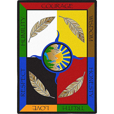 Joy Carpets Traditional Teachings Childrens Rugs H Multicolor
