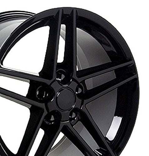 OE Wheels LLC CV07A-18105-5475-56B Black Wheel Painted (18 x 10.5 inches /5 x 120 mm, 56 mm Offset)