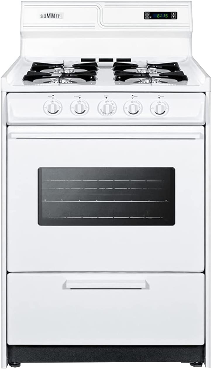 Summit WNM6307KW Kitchen Cooking Range, White