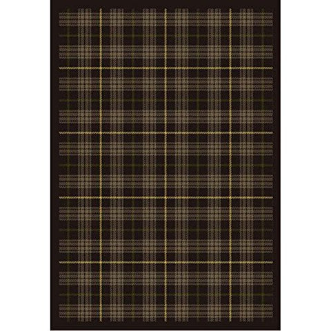 Joy Carpets Kaleidoscope Bit O Scotch Whimsical Area Rugs, 92-Inch by 129-Inch by 0.36-Inch, Bark Brown