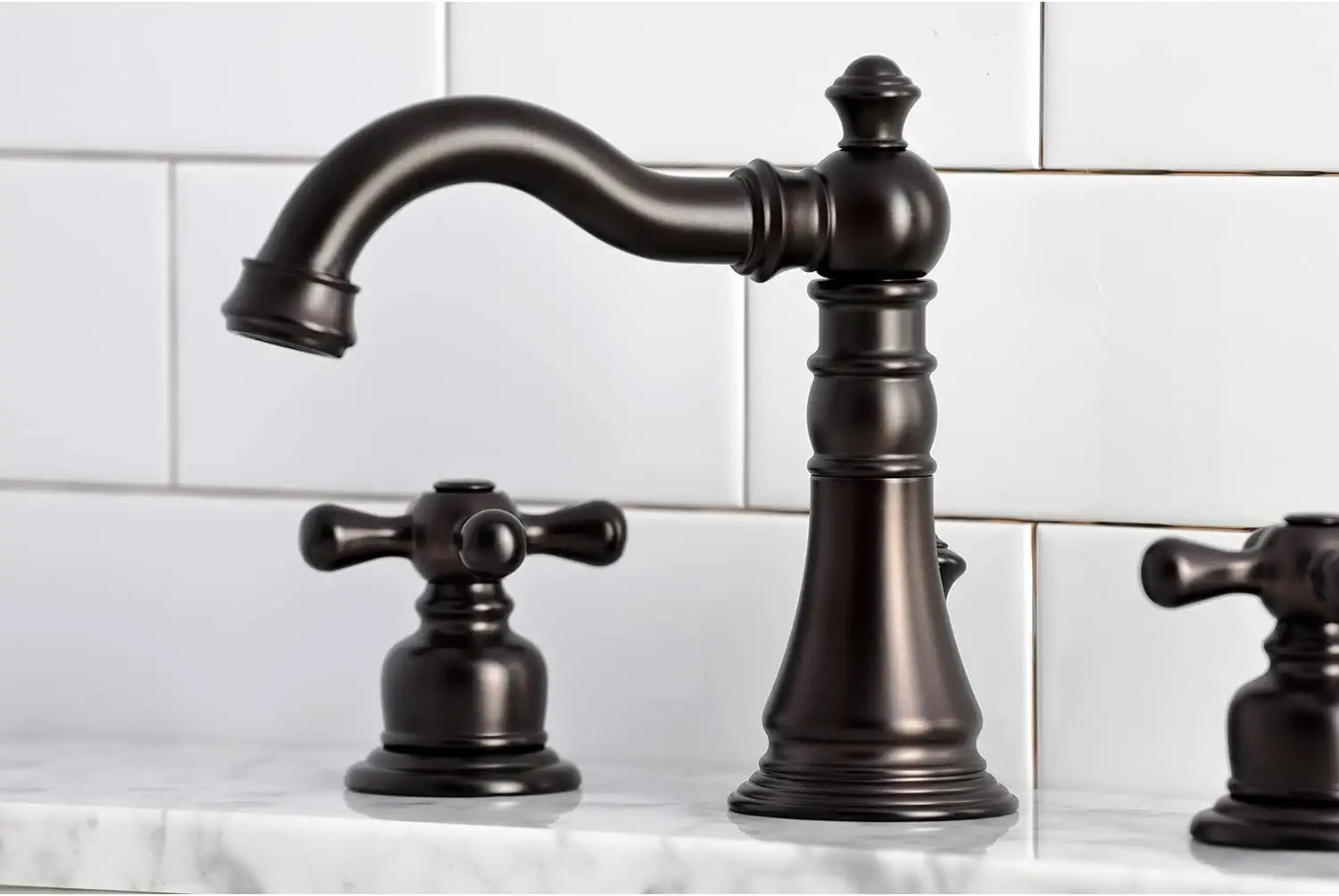 Kingston Brass FSC1975AX American Classic Widespread Bathroom Faucet, Oil Rubbed Bronze