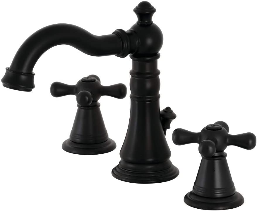 Kingston Brass FSC1970AAX American Classic Widespread Bathroom Faucet, Matte Black