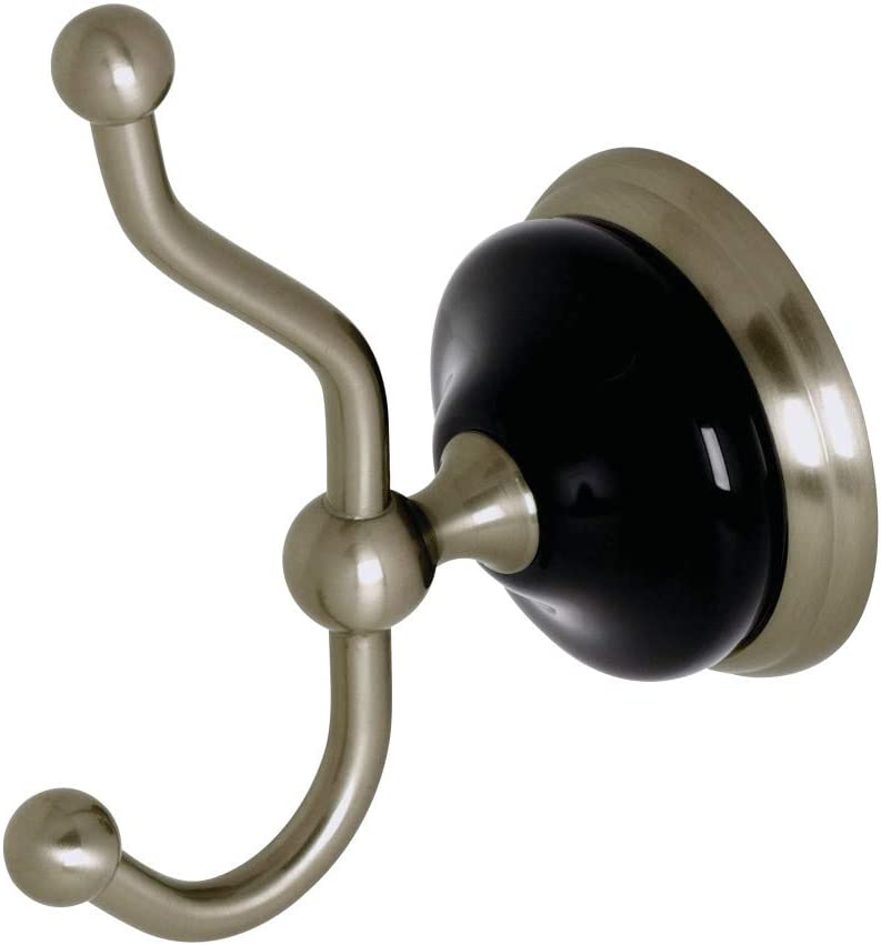 Kingston Brass BA9117BN Water Onyx Robe Hook, Brushed Nickel