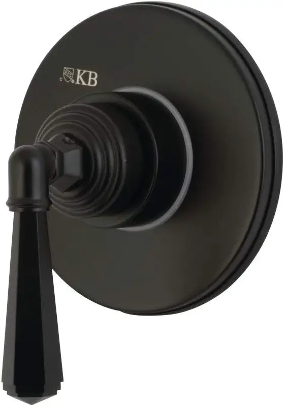 Kingston Brass KS3030HL Three-Way Diverter Valve with Trim Kit, Matte Black