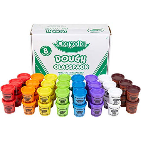 CLASSPACK DOUGH 48 3OZ TUBS ASSTD COLORS