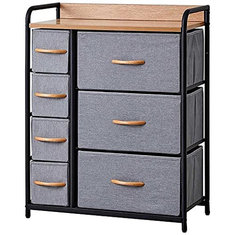 Querencia Gray Finish 7-Drawer Chest of Drawers (25 in W. X 29 in H.)