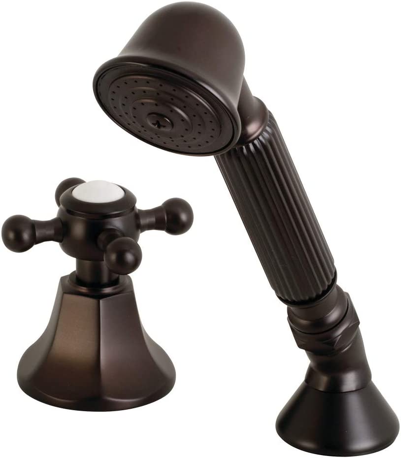 Kingston Brass KSK4305BXTR Deck Mount Hand Shower with Diverter for Roman Tub Faucet, Oil Rubbed Bronze