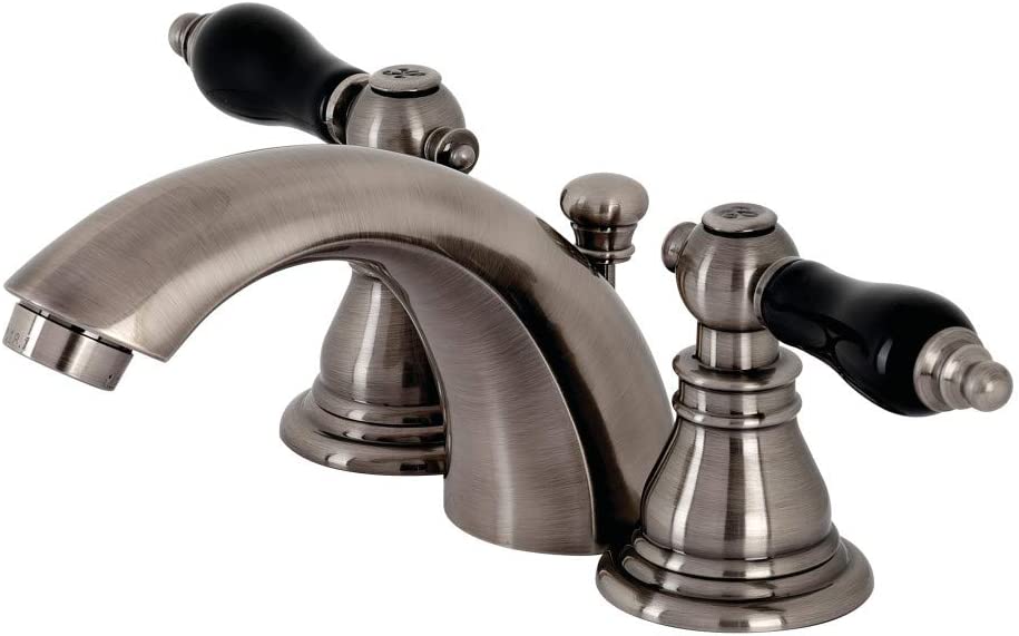 Kingston Brass KB953AKL Duchess Mini-Widespread Bathroom Faucet, Black Stainless