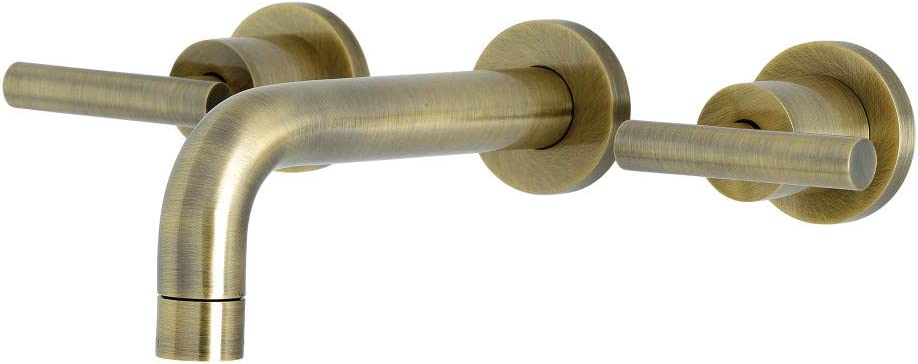 Kingston Brass KS8123CML Manhattan Bathroom Faucet, Antique Brass