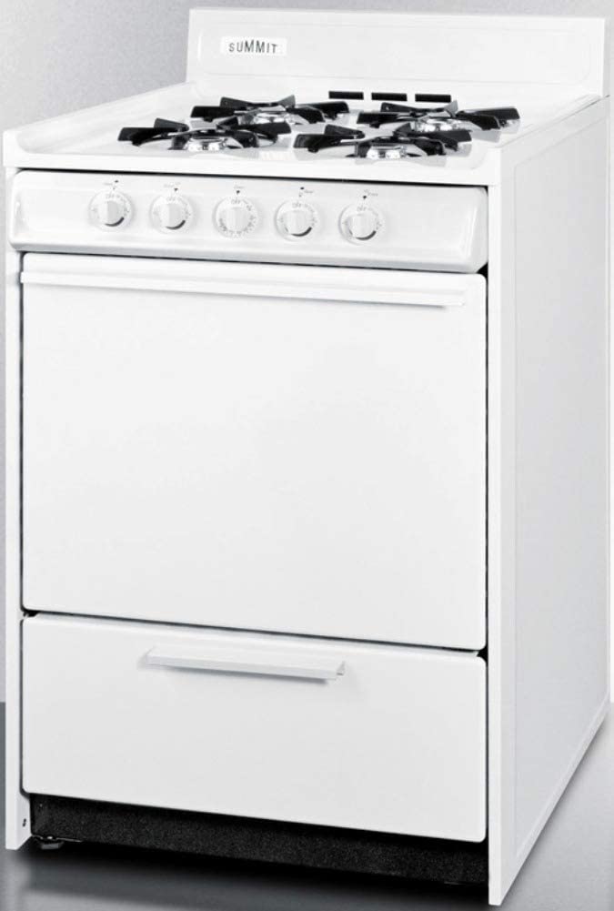 Summit WNM610P Kitchen Cooking Range, White