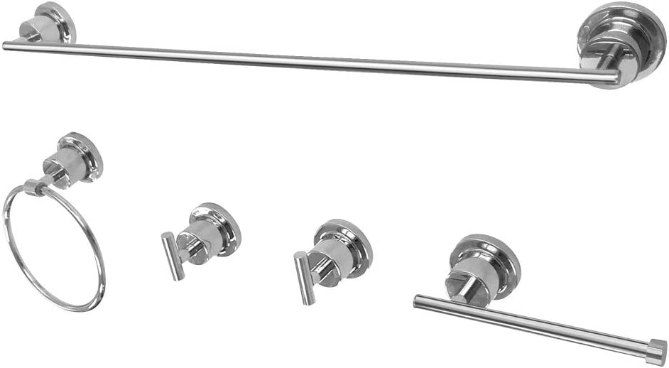 Kingston Brass BAH82134478C Concord Bathroom Hardware Set, Polished Chrome