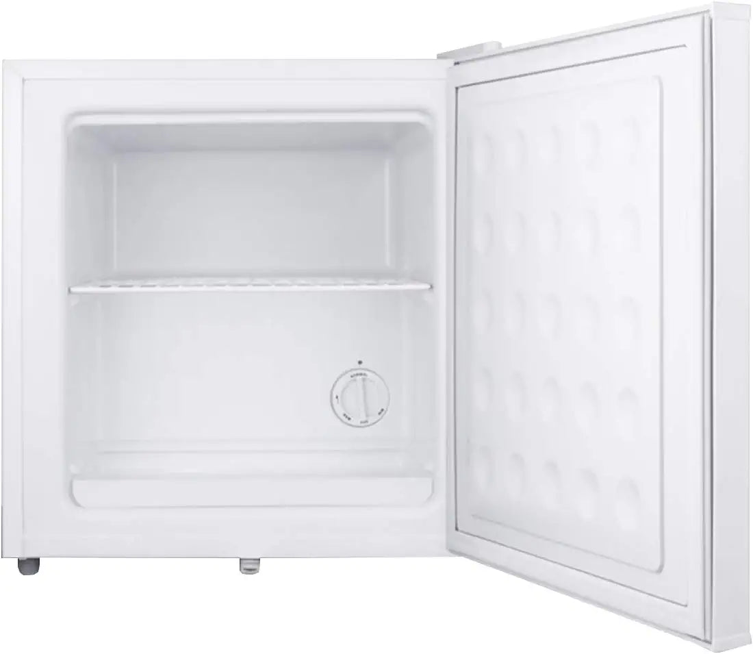 Summit AccuCold FS24L 19&#34; Upright Freezer with 1.4 cu. ft. Capacity, Factory Installed Lock, Manual Defrost, Removable Shelf Removable Shelf and Adjustable Thermostat, in White