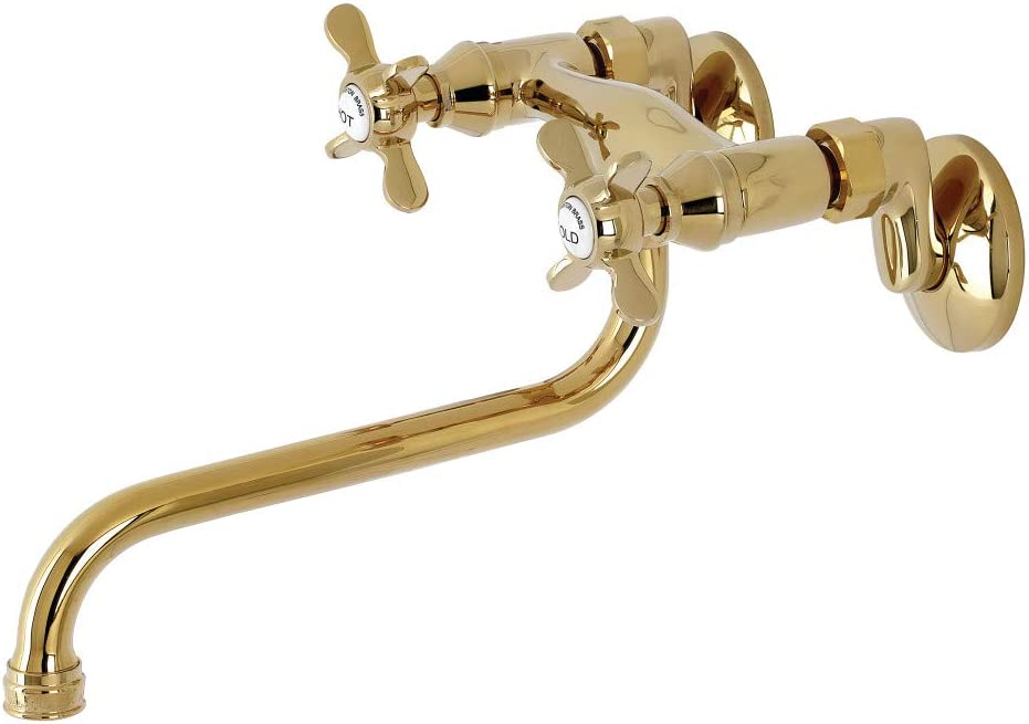Kingston Brass KS115PB Essex Bathroom Faucet, Polished Brass