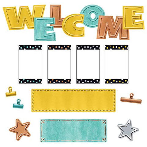 I Metal WipeOff√É‚Äö√Ç¬Æ Welcome Mini Bulletin Board Set