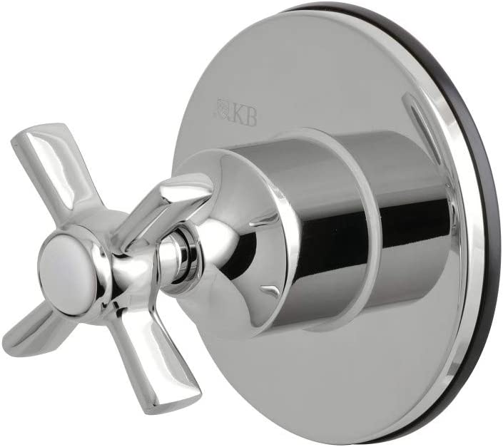 Kingston Brass KS3031ZX Three-Way Diverter Valve with Trim Kit, Polished Chrome