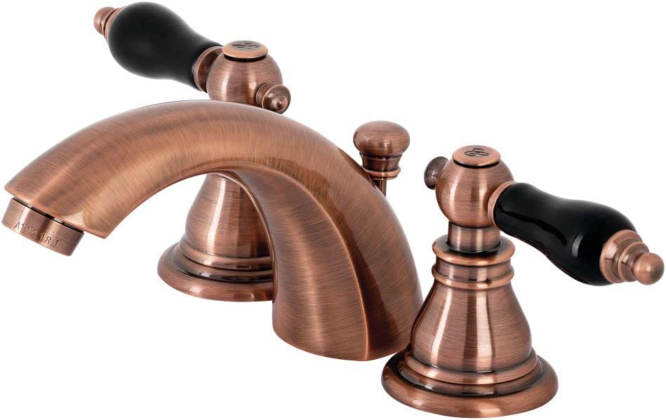 Kingston Brass KB956AKL Duchess Mini-Widespread Bathroom Faucet, Antique Copper