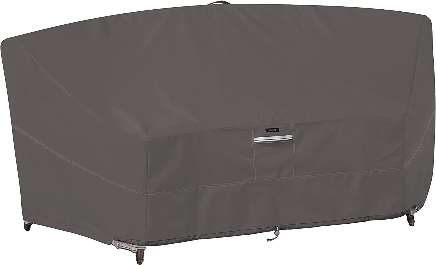 Classic Accessories Ravenna Water-Resistant 46 Inch Patio Curved Modular Sectional Sofa Cover, Patio Furniture Covers