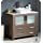 Fresca Torino 36&#34; Gray Oak Modern Bathroom Cabinet w/Top &amp; Vessel Sink