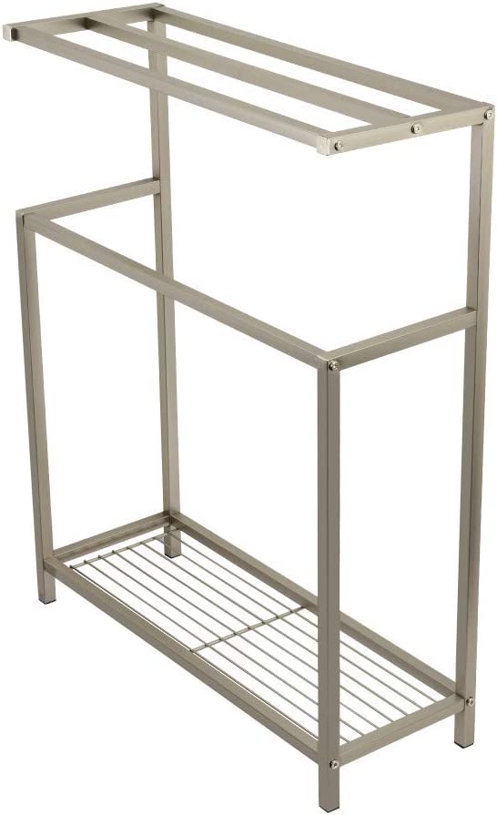 Kingston Brass SCC8368 Edenscape Freestanding Towel Rack, Brushed Nickel