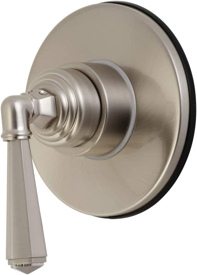 Kingston Brass KS3038HL Three-Way Diverter Valve with Trim Kit, Brushed Nickel