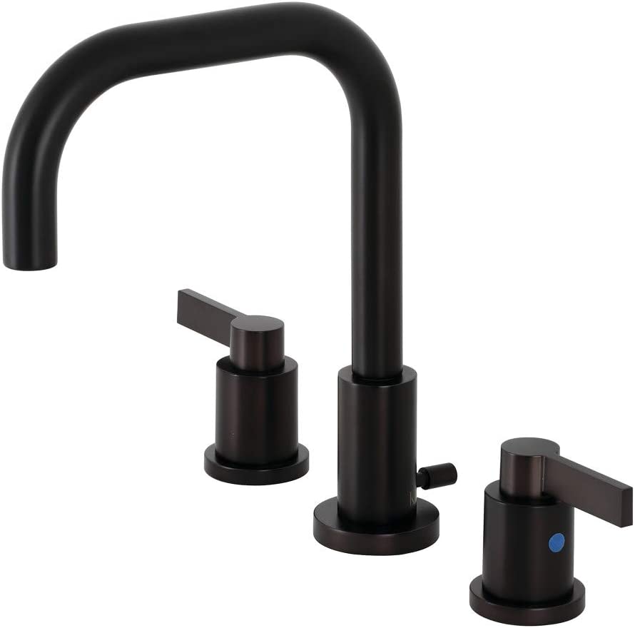 Kingston Brass FSC8935NDL NuvoFusion Widespread Bathroom Faucet, Oil Rubbed Bronze