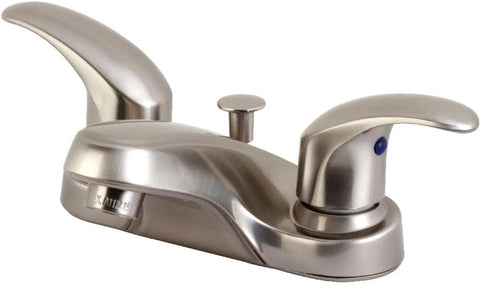 Kingston Brass KB6258LL 4 in. Centerset Bathroom Faucet, Brushed Nickel