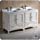 Fresca Oxford 60 inch Antique White Traditional Double Sink Bathroom Cabinets w/Top &amp; Sinks