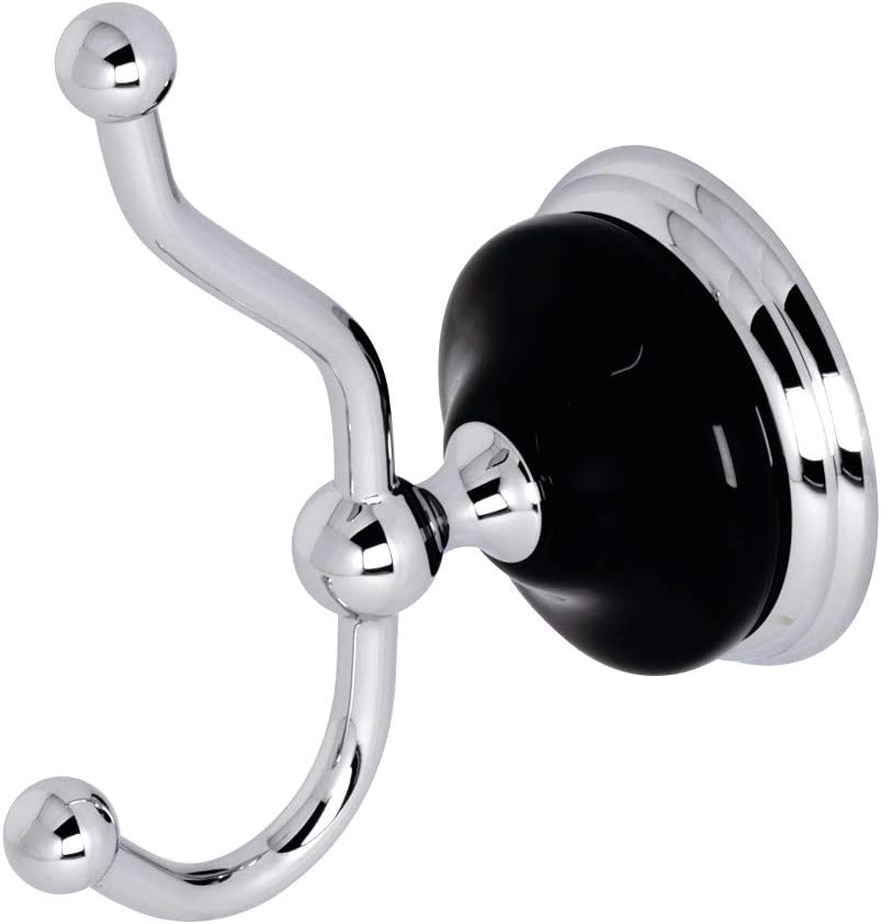 Kingston Brass BA9117C Water Onyx Robe Hook, Polished Chrome