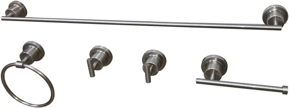 Kingston Brass BAH8212478SN Concord Bathroom Hardware Set, Brushed Nickel