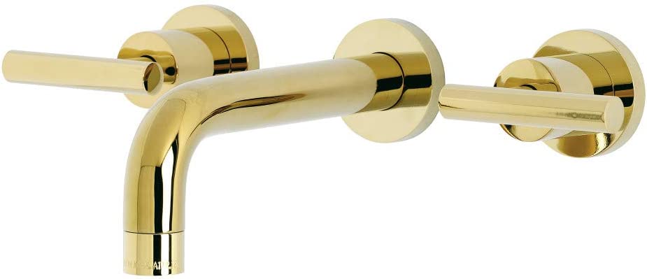 Kingston Brass KS8122CML Manhattan Bathroom Faucet, Polished Brass