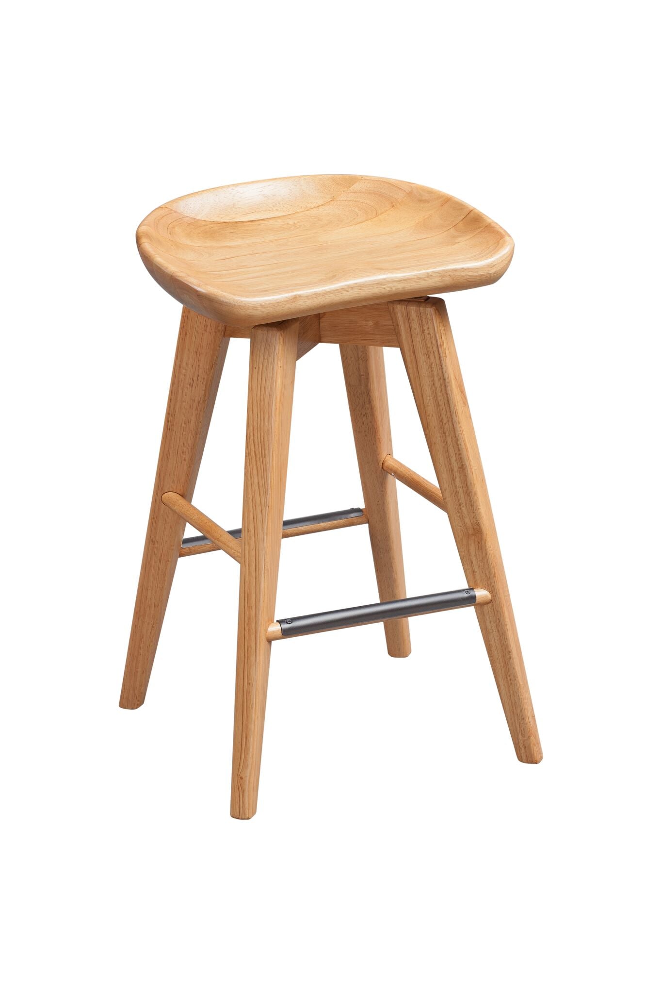 24 Bali Swivel Stool` Natural